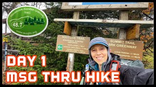 Solo Monadnock Sunapee Greenway Trail Thru Hike Day 1