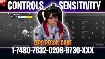 NEW UPDATE 3.7 🔥 BEST SENSITIVITY CODE + CONTROL SETTINGS BGMI || BGMI / PUBG MOBILE