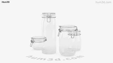 Glass Jar 3D model by 3DModels.org