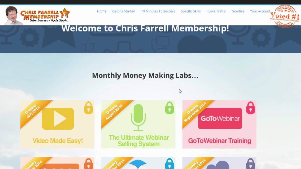 Chris Farrell Membership 2017 -Chris Farrell membership Gets a New Look!