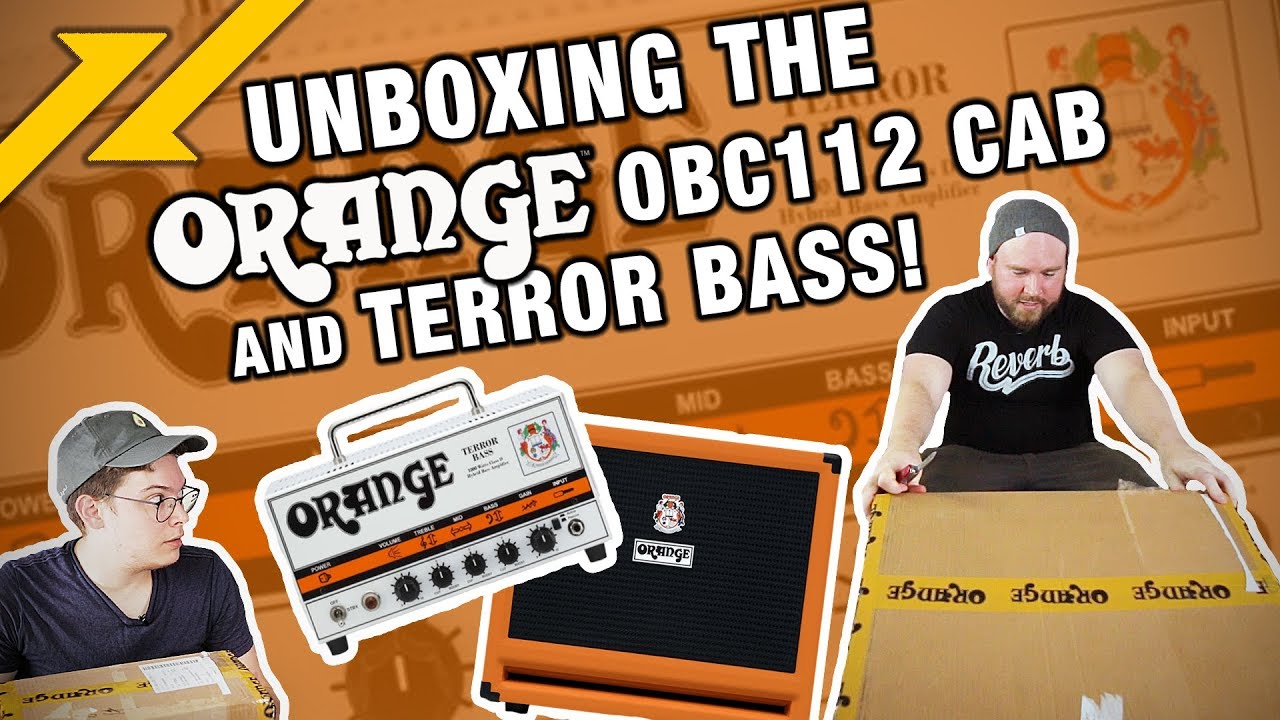ORANGE AMPS Terror Bass Head and OBC 112 Bass Speaker Cabinet Unboxing | GEAR GODS