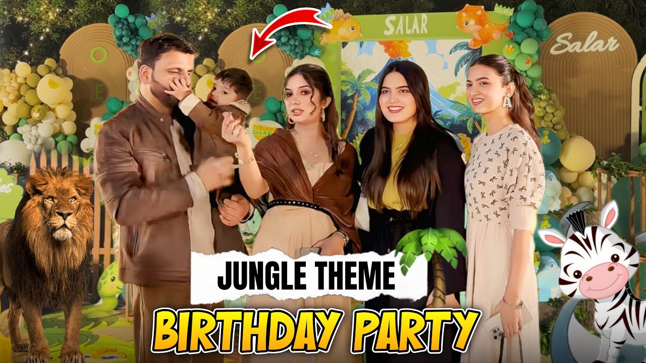 Birthday ke liye late ho gaye 😅 | Jungle Theme Birthday Party 🦁🦖🐍| Hira Faisal | Sistrology
