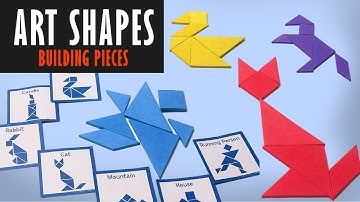 Develops Abstract thinking | Art Shapes Activities | Building Shapes Through Image Cards