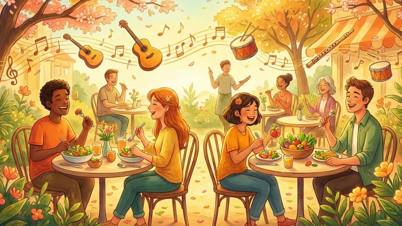 점심 시간을 위한 음악 (밝은 분위기와 소화 촉진)