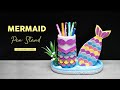 DIY Mermaid Pen Stand with Plastic Bottle | Tempat Pensil Putri Duyung dari Botol Plastik