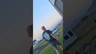 Camper catches fire 🔥 #trending #funny #shorts