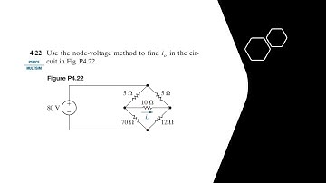 Problem 4.22 (Nilsson Riedel) Electric Circuits 12th Edition - Node-Voltage Method