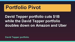 David Tepper portfolio cuts $1B while the David Tepper portfolio doubles down on Amazon and Uber