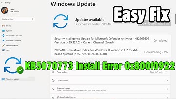 Fix Update KB5070773 Install Error Code 0x800f0922 | Download Error 0x80240069 On Windows 11