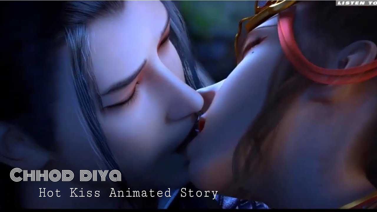 Chhod diya Song Hot Couple kissing story | Lip Kiss Animated Story | Hot  Animated kiss Story |2021 - YouTube