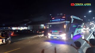 Download lagu MALAM MINGGU MEMBARA 🔥🔥 BUS TELOLET BASURI V3 BERGEMA DI PRIBADI 3 PURWAKARTA  #telolet #basuri