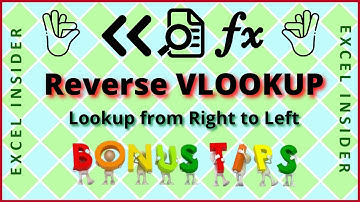 Reverse Lookup in Excel | VLOOKUP from Right to Left | Reverse VLOOKUP in Excel