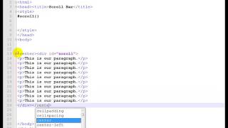 web page design ( Part-14 ) [ How to add Scroll Bar to our web page ]  ( Easy Way )