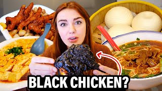 Everything I Ate at a Local Fast Food In China!  (Black Fried Chicken??)