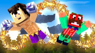 MINECRAFT CON NOOBS - CARRERA DE ELITROS