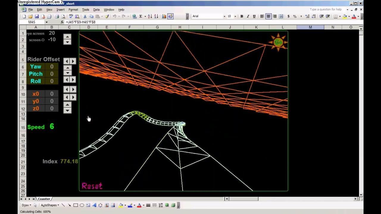 Roller Coaster in Excel Seriously socialvideos194 YouTube