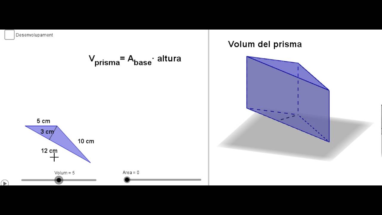Comment Calculer Le Volume D Un Prisme