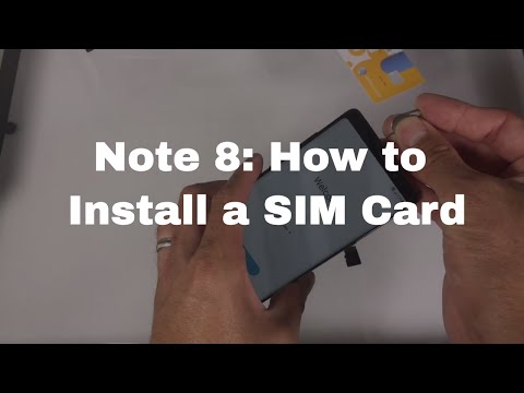 Galaxy Note 8: How to Install SIM Card and Memory Card
