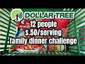 $6 LARGE FAMILY DINNER FROM DOLLAR TREE | COOK WITH ME ON A BUDGET