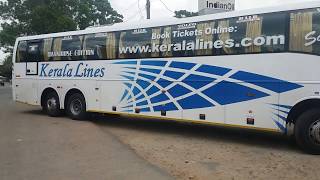 Brand New Volvo B11R Of Kerala Lines After Its Maiden Run From Bengaluru