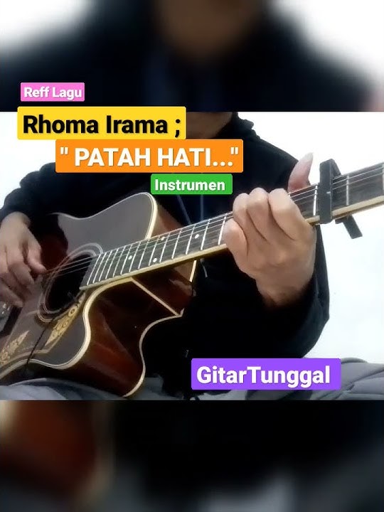 Reff Lagu Patah Hati | Rhoma Irama | Instrumen | GitarTunggal #shorts