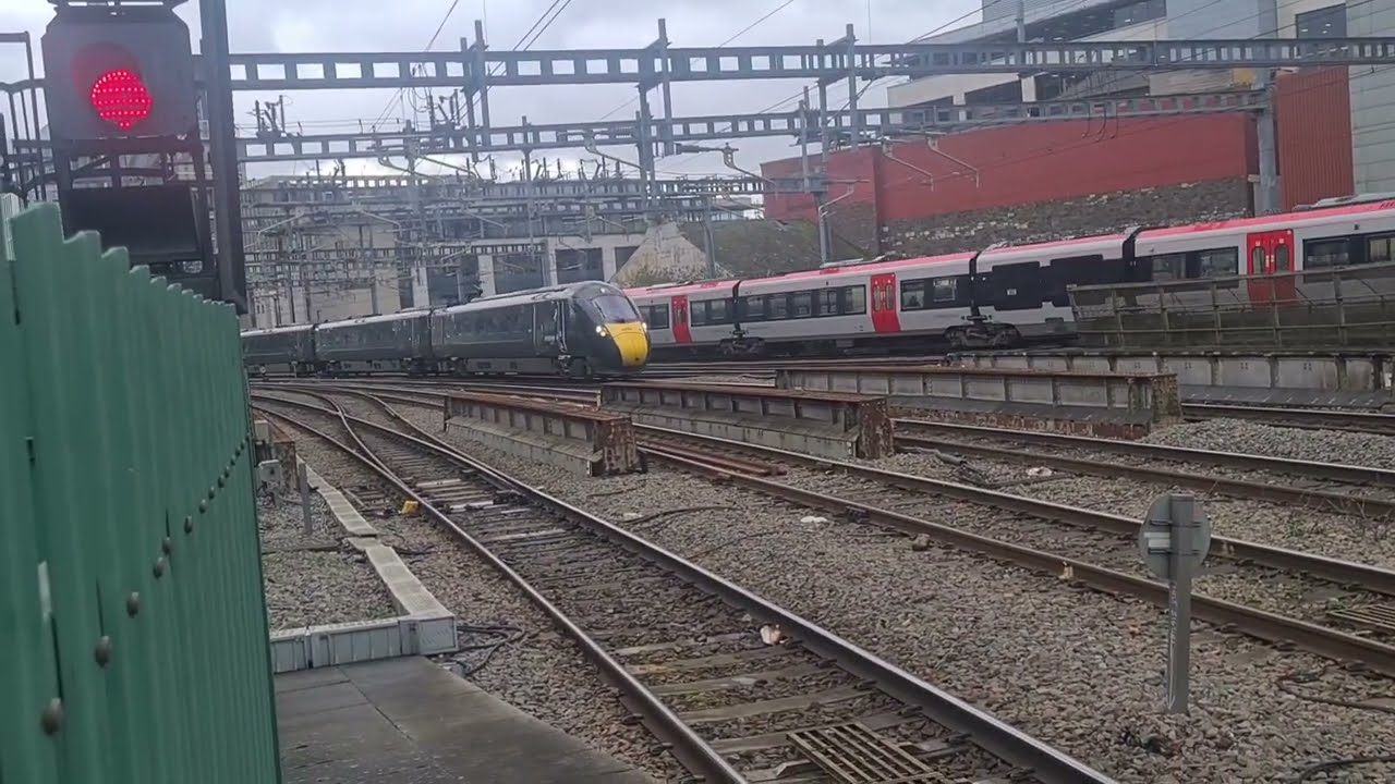 trains at Llanbradach and Cardiff Central