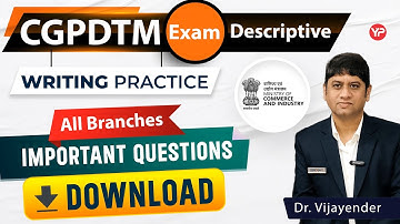 Download important descriptive questions of all branches | CGPDTM Descriptive exam preparation