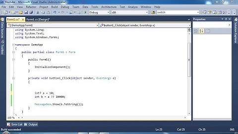 c# bangla tutorial - Ternary Pperator & Null Coalescing Operator - part 9
