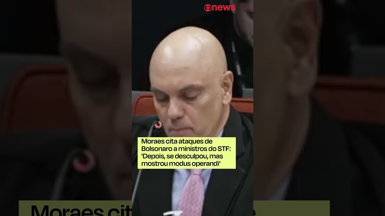 Moraes cita ataques de Bolsonaro ao STF: 'Depois, se desculpou, mas mostrou modus operandi'