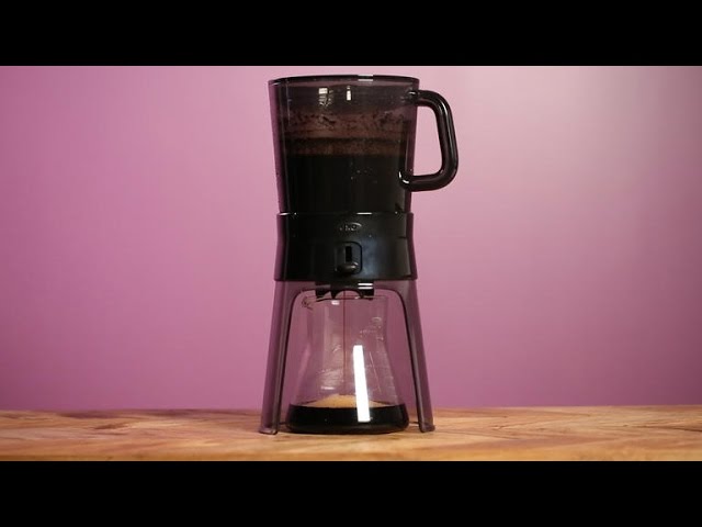 The sound of delicious cold brew coffee from the compact Cold Brew maker  from Oxo! #icedcoffeelover #lessacidic #gourmetchefminot, By Gourmet Chef