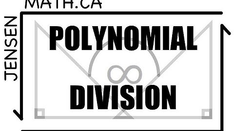 POLYNOMIAL DIVISION - ADVANCED FUNCTIONS    | jensenmath.ca |