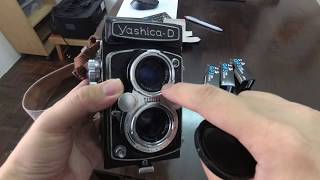 How to load 120mm Film: Yashica-D + Shanghai GP3 120mm Film