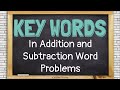 Understanding Keywords in Math Word Problems