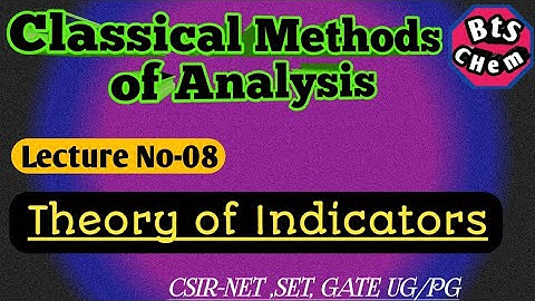 Classical Methods of Analysis lecture-08 Theory of indicators