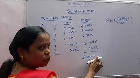 Geometric mean on discrete series