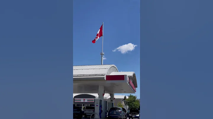加拿大国庆节街头的爱国伙计！ - 天天要闻