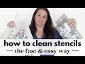 How to clean stencils: The fast & easy way to clean paint and adhesive off stencils