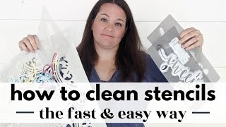 How to clean stencils: The fast & easy way to clean paint and adhesive off stencils