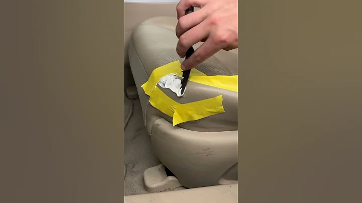 Crazy leather repair on seat amazing results !! - DayDayNews