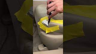 Crazy leather repair on seat amazing results !!