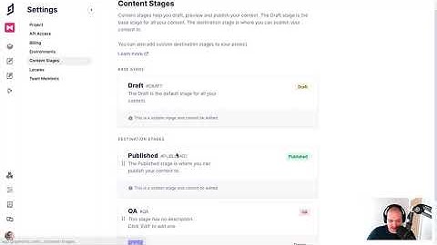 GraphCMS Content Stages