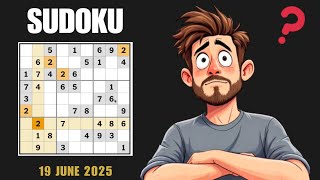 Solving New York Times Sudoku for 19 June 2025