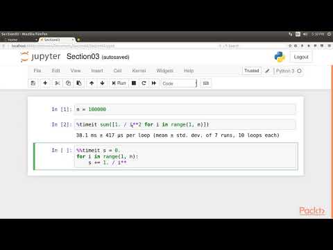 Interactive Computing with Jupyter Notebook: Evaluating Time Taken Command in IPython | packtpub.com