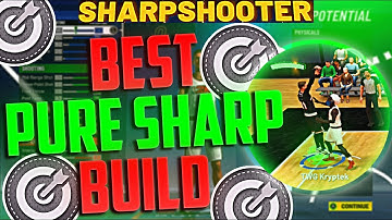 BEST PURE SHARPSHOOTER BUILD NBA 2K21! Best Pure Sharp Build, Badges, & Jumpshot! Best Build 2K21!
