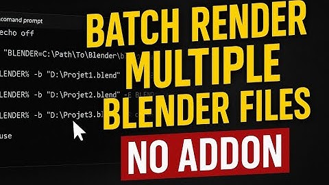 FREE Way to Batch Render Blender Files Without Opening Blender!