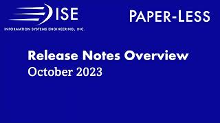 October 2023 Release Notes