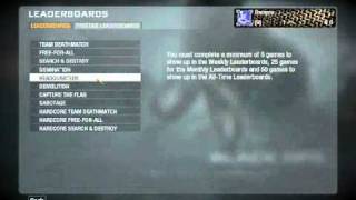 Black OPS PC rank reset glitch Part 1