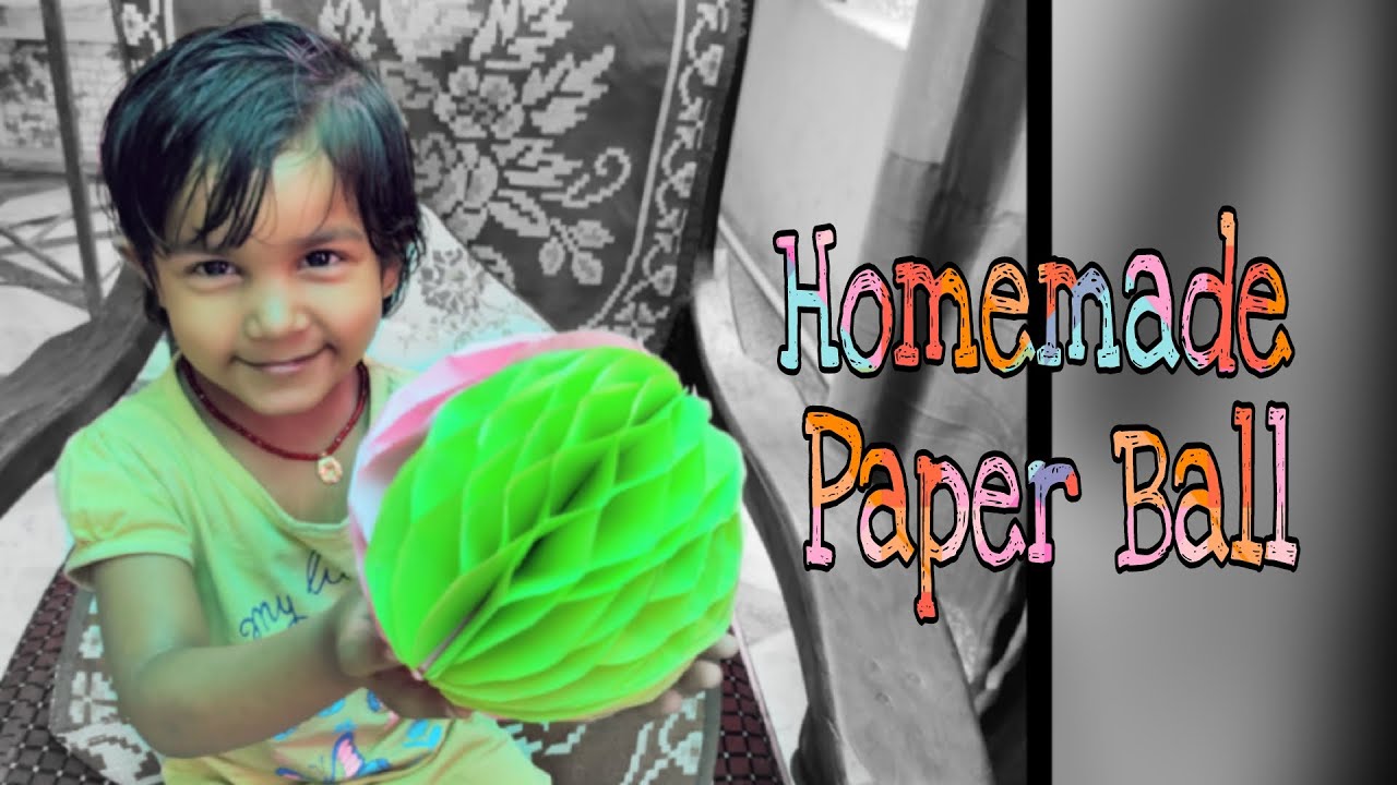 Homemade Paper Ball - YouTube
