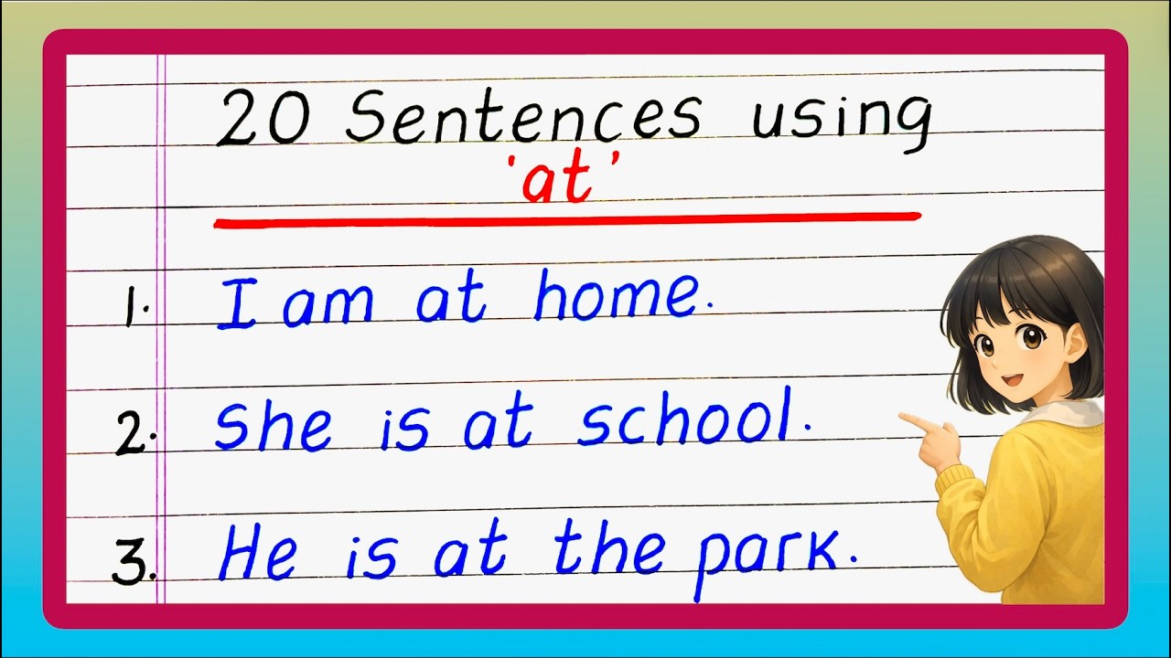Sentences Using At 20 Sentences Using