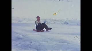 1965 - Skiing at King Pine and Tobogganing & sledding with the Simpsons.